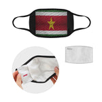 SURINAME FLAG Mouth Mask in One Piece (2 Filters Included)
