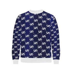 EXCELLENCE BLWHT Men's Rib Cuff Crew Neck Sweatshirt
