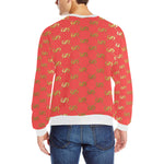 EXCELLENCE PINKGLD Men's Rib Cuff Crew Neck Sweatshirt