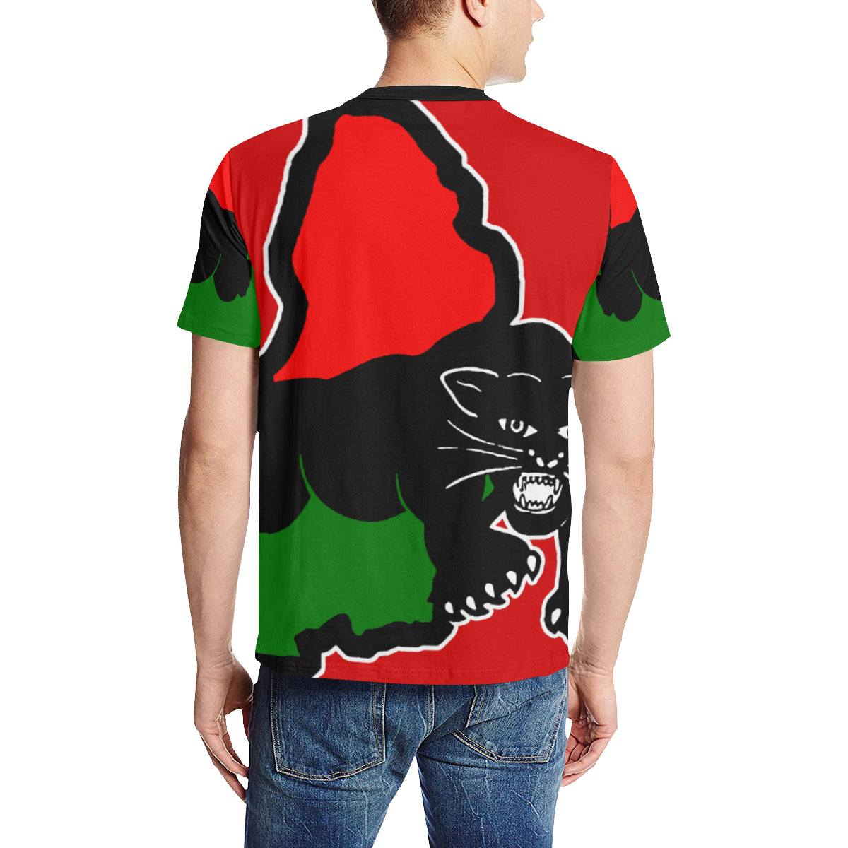 BLACC PANTHER RED Men's All Over Print T-Shirt