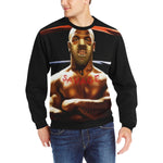 T SAVAGE Men's Rib Cuff Crew Neck Sweatshirt