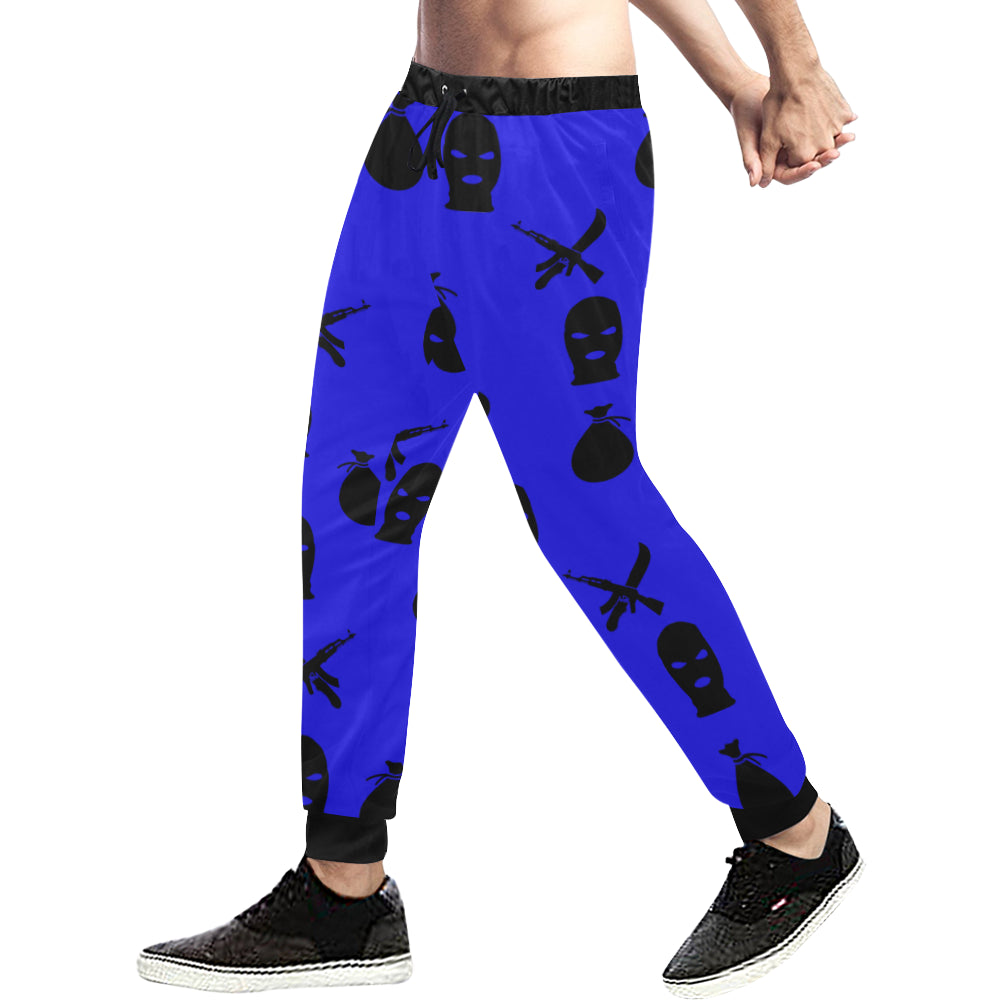 DRILLIN BLUE Men's All Over Print Sweatpants (Model L11)