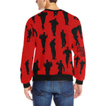 B-WALK Men's Rib Cuff Crew Neck Sweatshirt