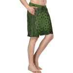 BANDANA KAKI Men's All Over Print Casual Shorts)