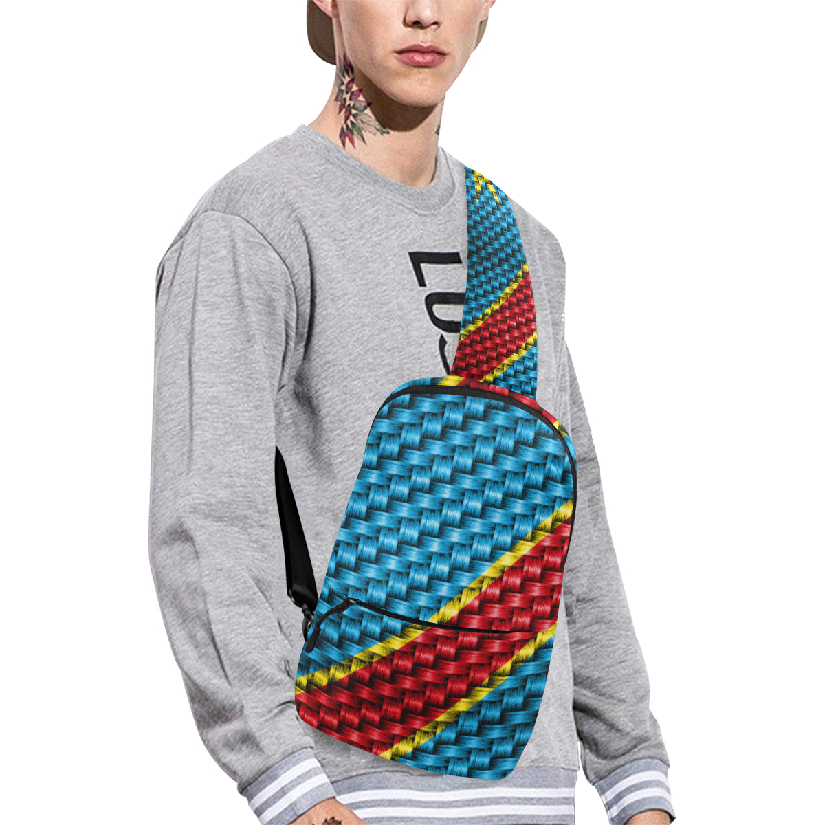 REP OF CONGO FLAG Chest Bag (Model 1678)
