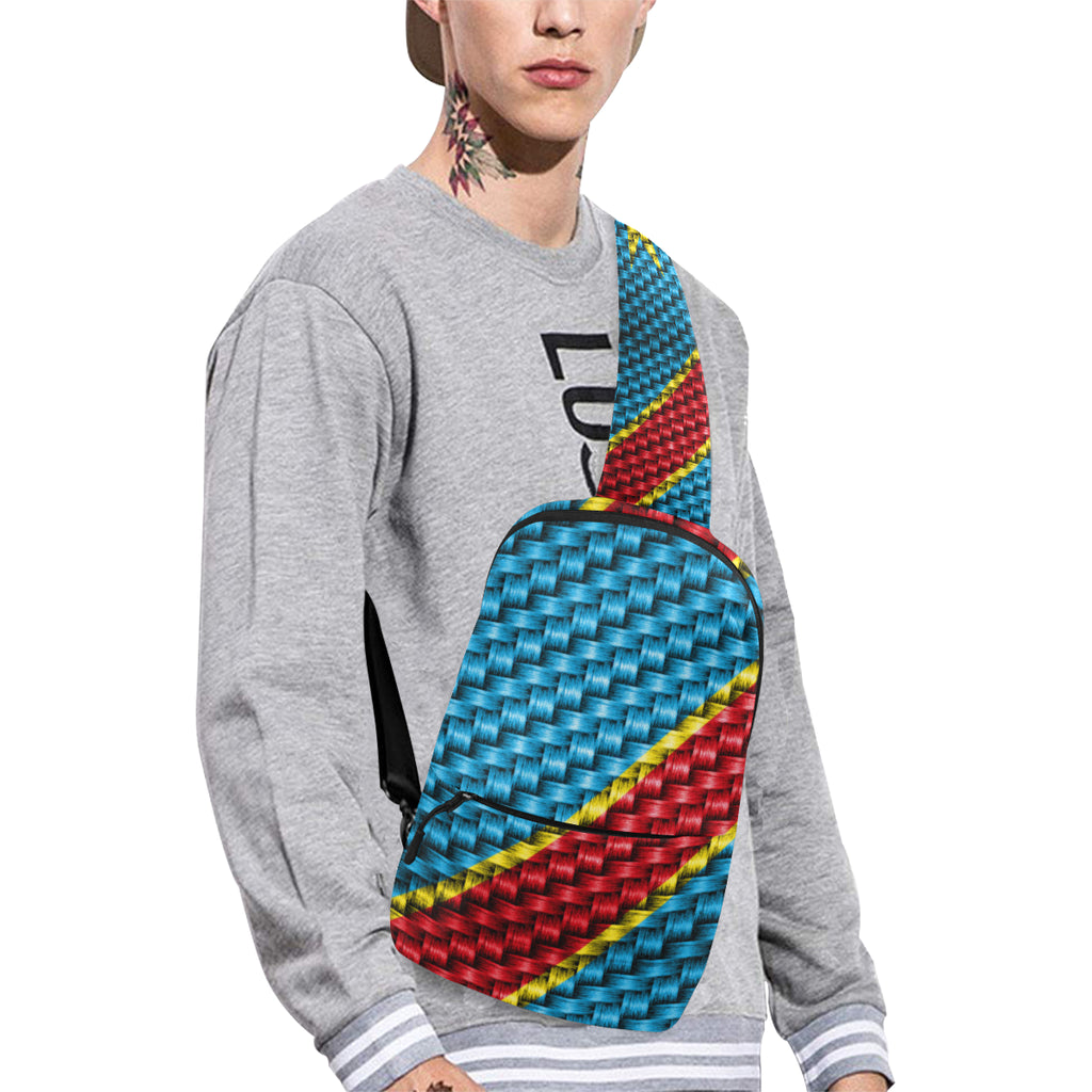 REP OF CONGO FLAG Chest Bag (Model 1678)
