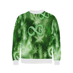 INFINITY GREEN COSMOS Men's Rib Cuff Crew Neck Sweatshirt