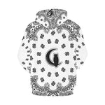 BANDANA WHT All Over Print Hoodie for Men