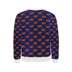 EXCELLENCE ORNGE Men's Rib Cuff Crew Neck Sweatshirt