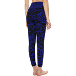 GORGEOUS BLUNAVY All Over Print High-Waisted Leggings