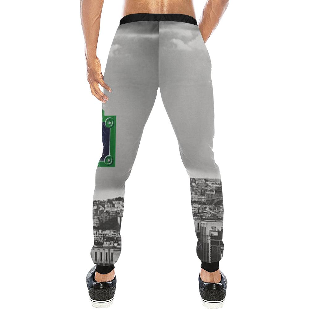 RUE DE PARIS Men's All Over Print Sweatpants (Model L11)