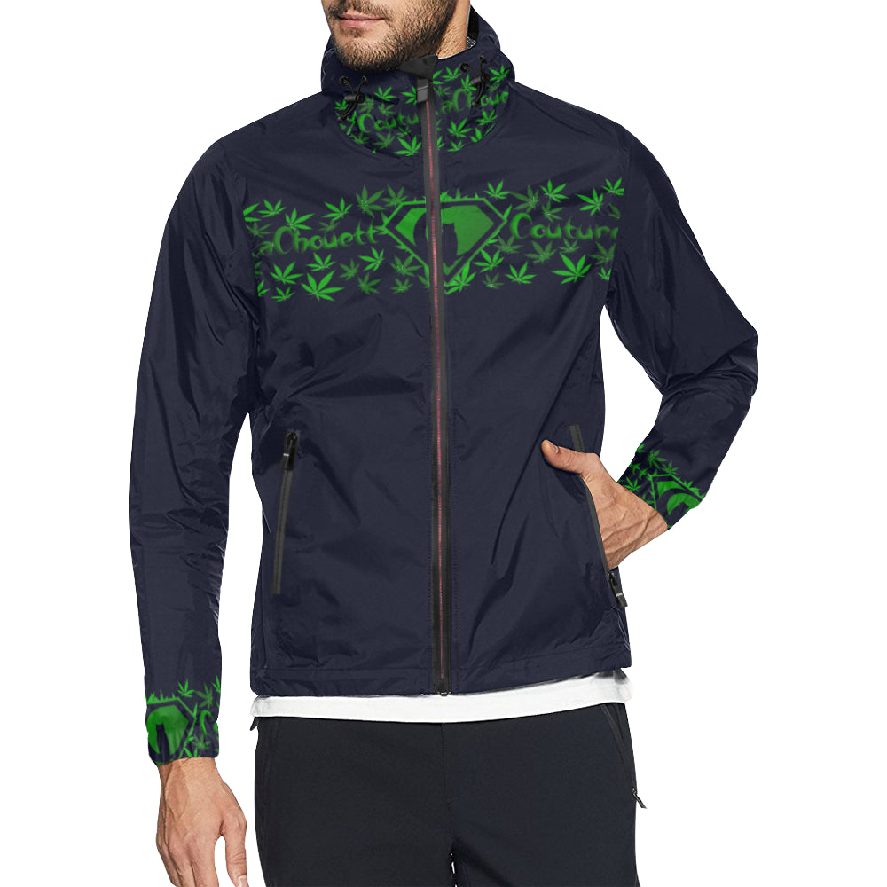 SUPER LCC NAVY WEED Unisex All Over Print Windbreaker