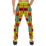 KENTE BLUE Men's All Over Print Sweatpants