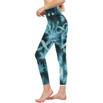 INFINITY BLUE COSMOS All Over Print High-Waisted Leggings (Model L36)