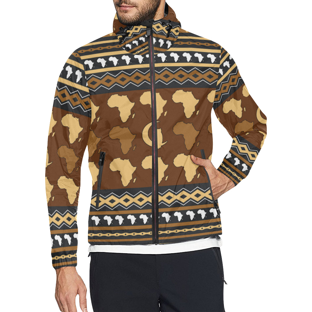 AFRIKA ORNEMENT All Over Print Windbreaker for Unisex