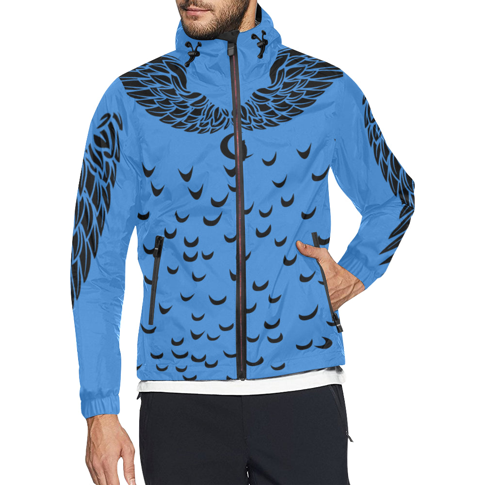 LCC WINGZ BLUE All Over Print Windbreaker for Unisex