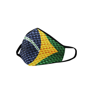 BRASIL FLAG Mouth Mask in One Piece (2 Filters Included)