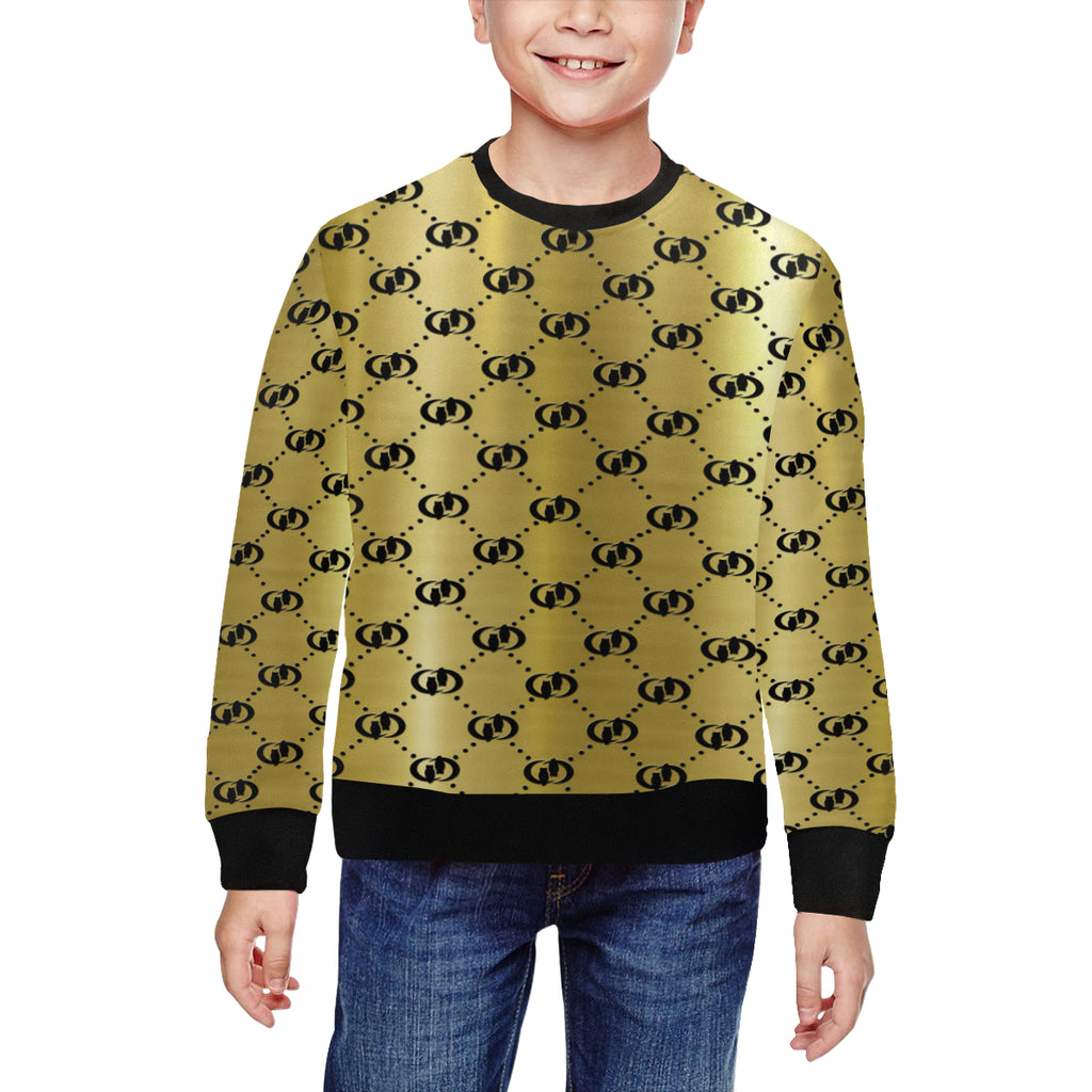 EXCELLANCE GLD All Over Print Crewneck Sweatshirt for Kids (Model H29)