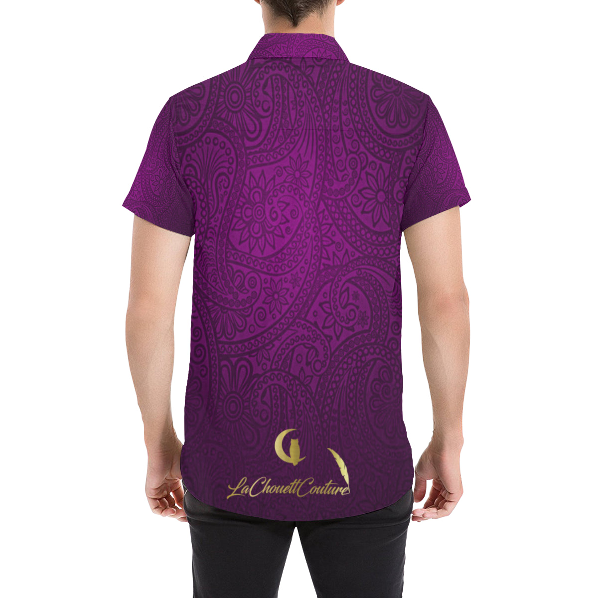 BANDANA LUXURY GRAPES Men's All Over Print Short Sleeve Shirt