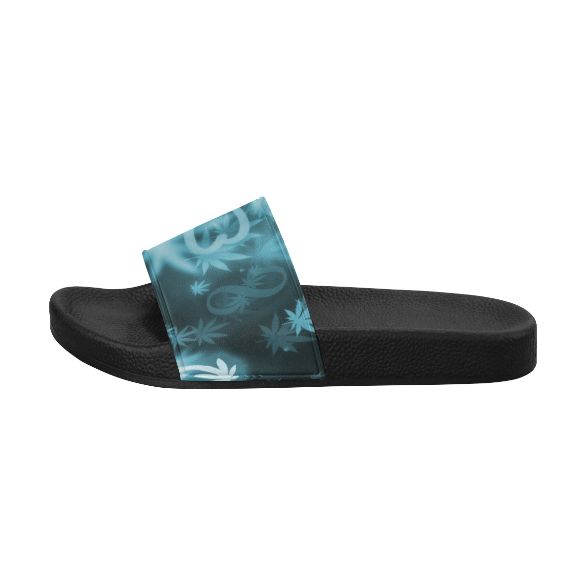 INFINITY BLUE COSMOS Men's Slide Sandals (Model 057)