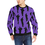 C-WALK GRAPES Men's Rib Cuff Crew Neck Sweatshirt