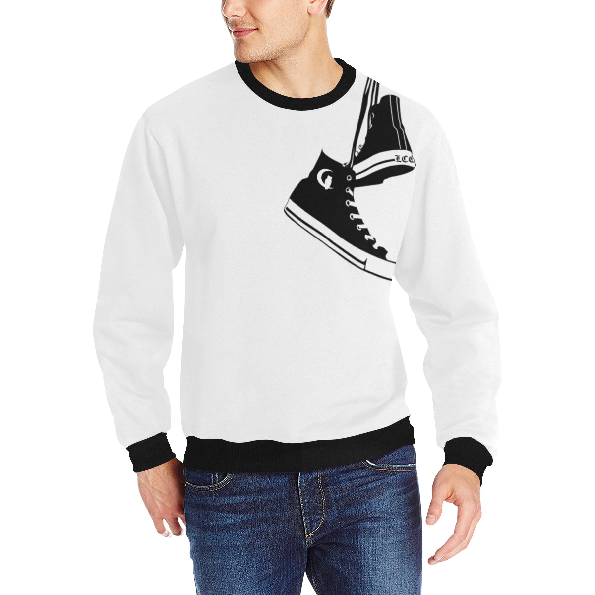 LCC CHUCC T Men's Rib Cuff Crew Neck Sweatshirt