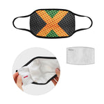 JAMAICA FLAG Mouth Mask in One Piece (2 Filters Included)