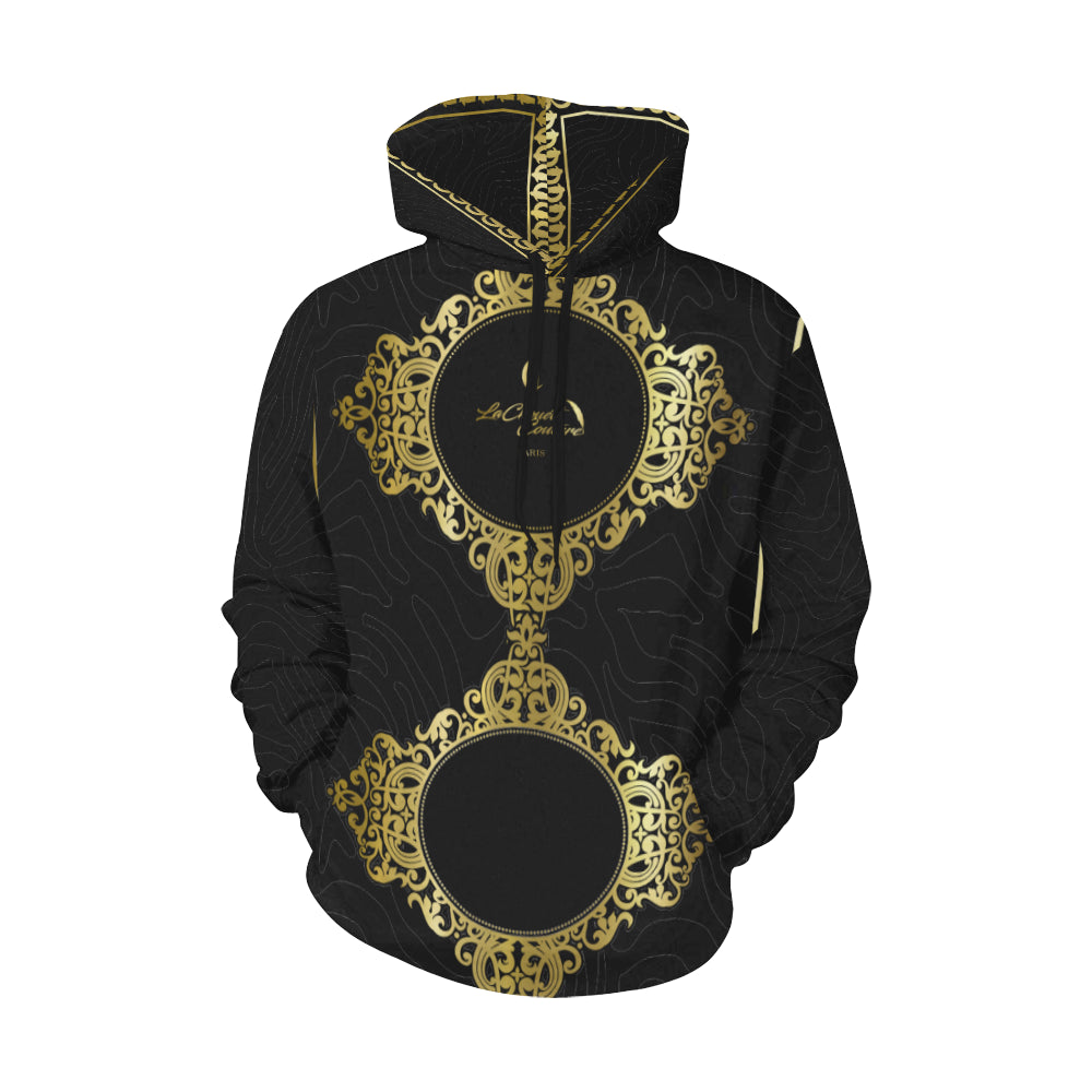 PRIVILEGE BLACC All Over Print Hoodie for Men