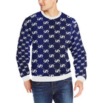 EXCELLENCE BLWHT Men's Rib Cuff Crew Neck Sweatshirt