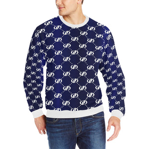 EXCELLENCE BLWHT Men's Rib Cuff Crew Neck Sweatshirt
