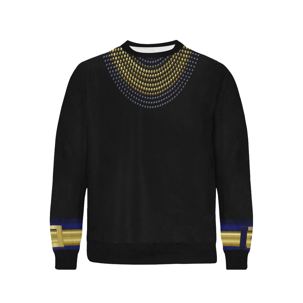 LCC STRASS Men's Rib Cuff Crew Neck Sweatshirt