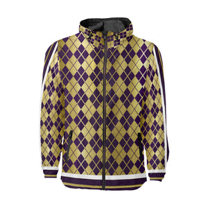 CROSSED GRAPE VECTOR Unisex All Over Print Windbreaker