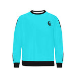 BLACC BORDER TRQSE Men's Rib Cuff Crew Neck Sweatshirt