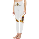 SEKHMET GODDESS WHT All Over Print High-Waisted Leggings (Model L36)