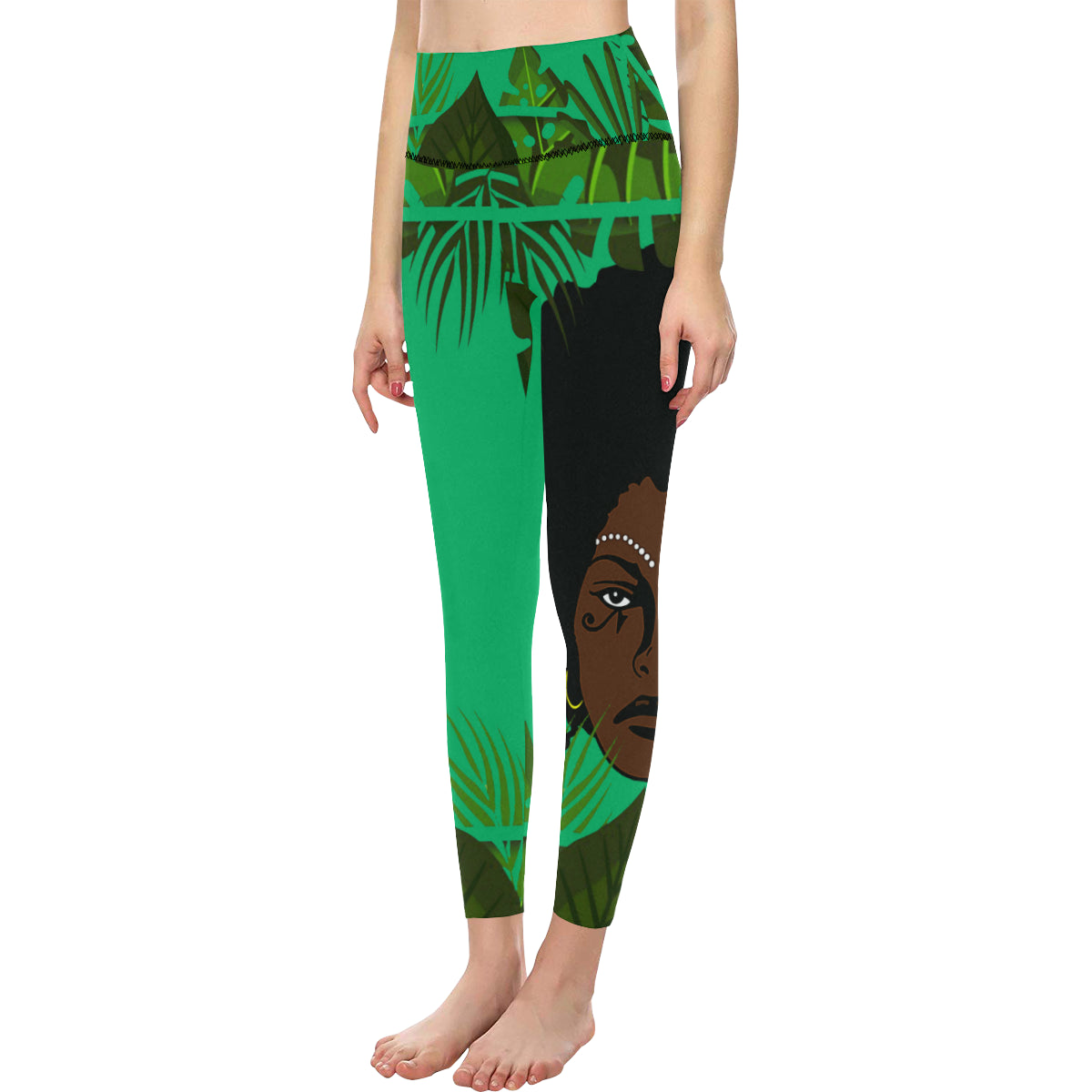 FOREST KWEEN All Over Print High-Waisted Leggings