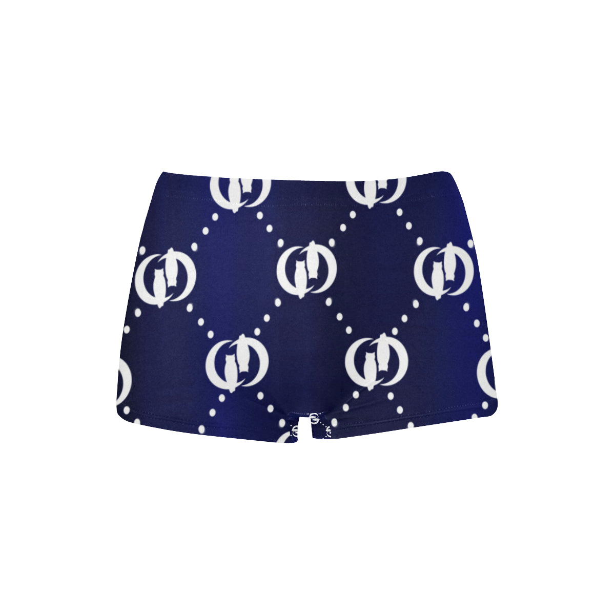 GOLDIE BLUE WHITE TRIANGLE Women's All Over Print Boyshort Panties (Model L31)