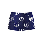 GOLDIE BLUE WHITE TRIANGLE Women's All Over Print Boyshort Panties (Model L31)