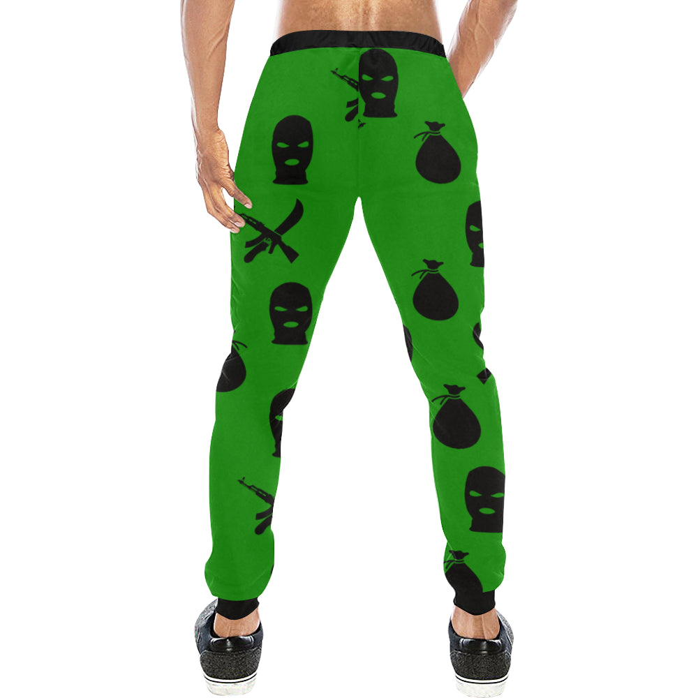DRILLIN GREEN Men's All Over Print Sweatpants (Model L11)