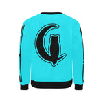 BLACC BORDER TRQSE Men's Rib Cuff Crew Neck Sweatshirt