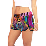 COLORING OWL Women's All Over Print Relaxed Shorts