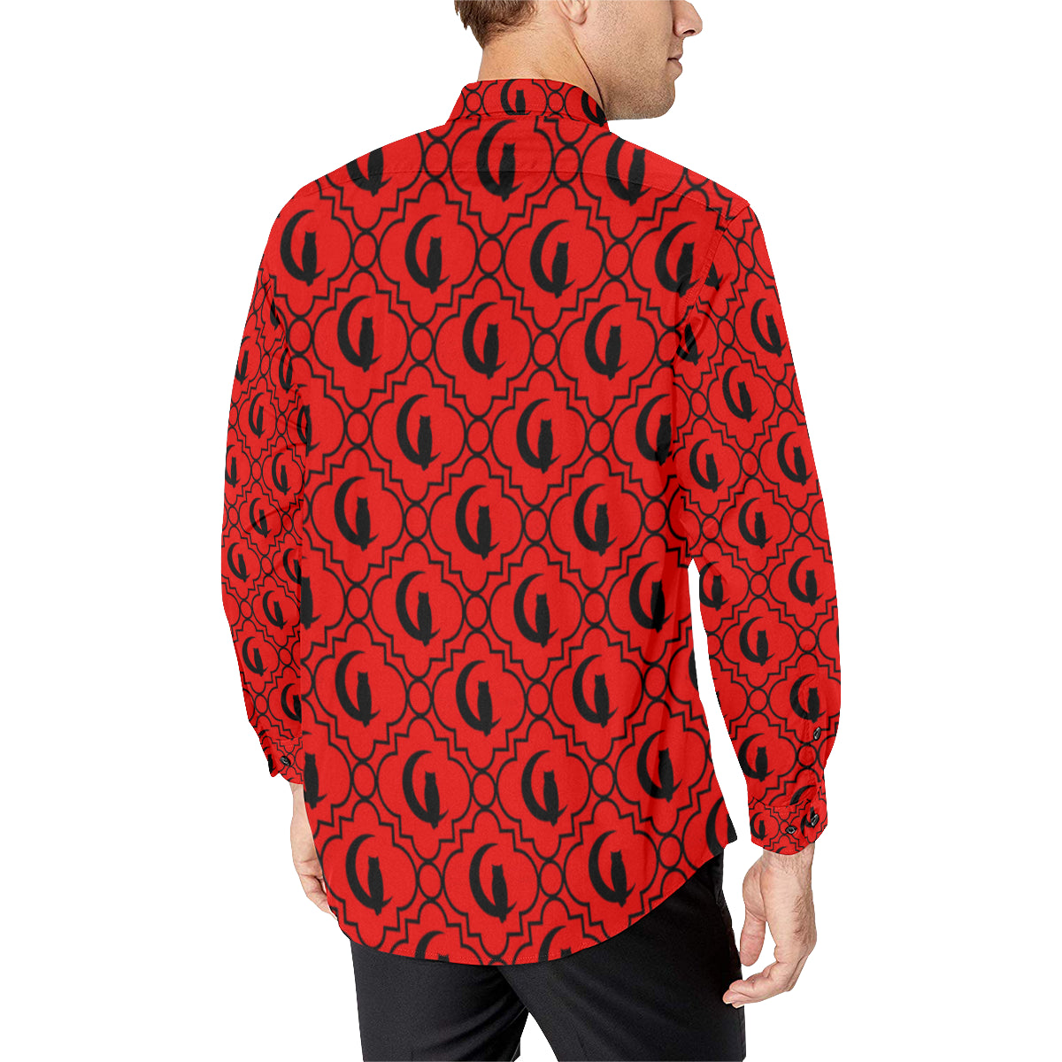 ELEGANCE RBLCC Men's All Over Print Casual Dress Shirt (Model T61)