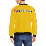 REVOLUTION YLW Men's Rib Cuff Crew Neck Sweatshirt