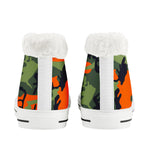 CAMOUFLAGE KAKI WINTER CANVAS SHOES