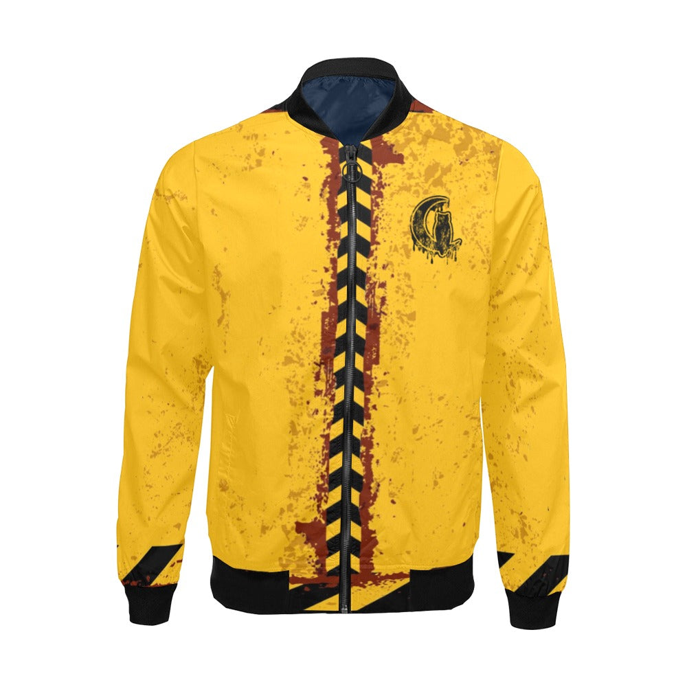 BEWARE All Over Print Bomber Jacket for Men