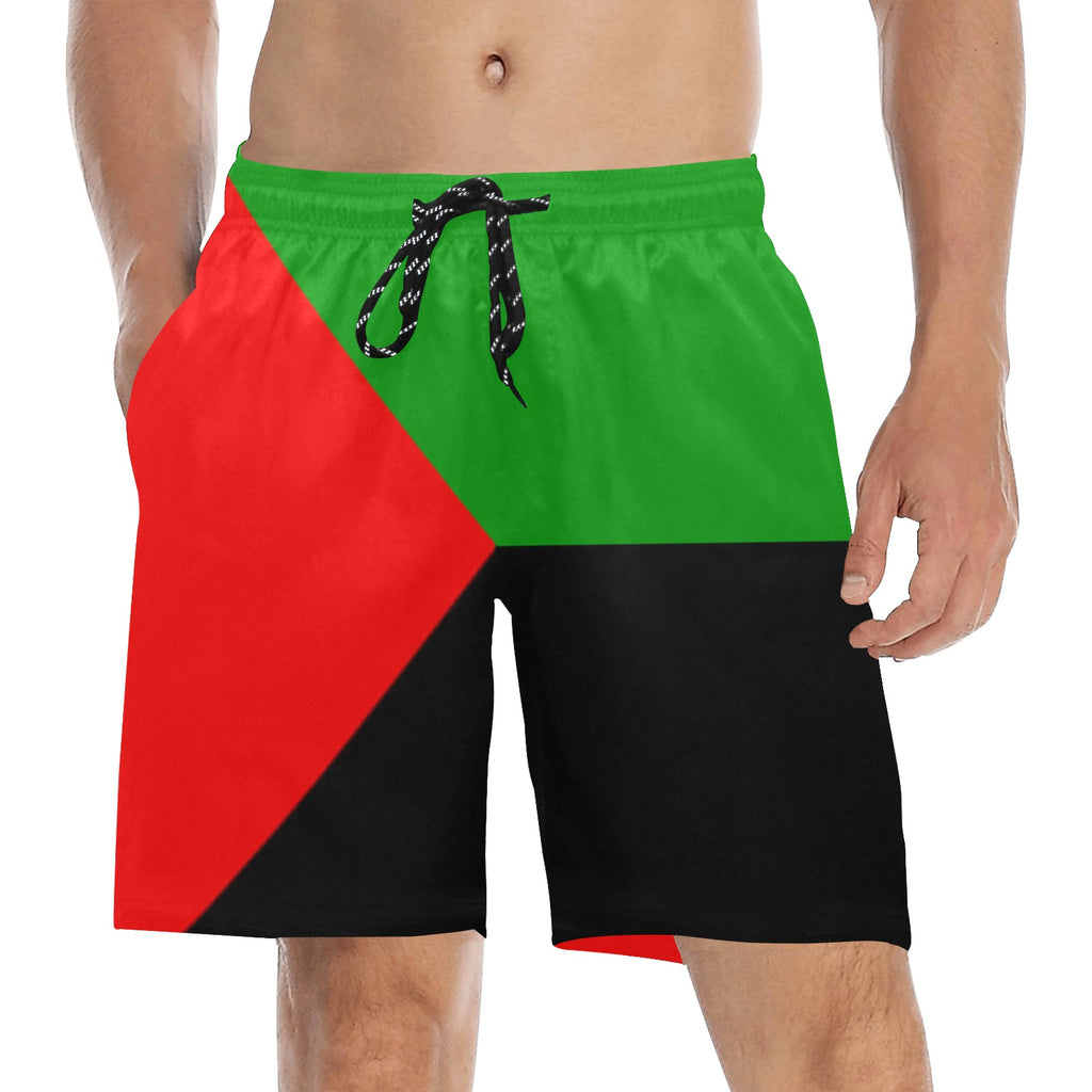 DIASPORA FR Men's Mid-Length Beach Shorts