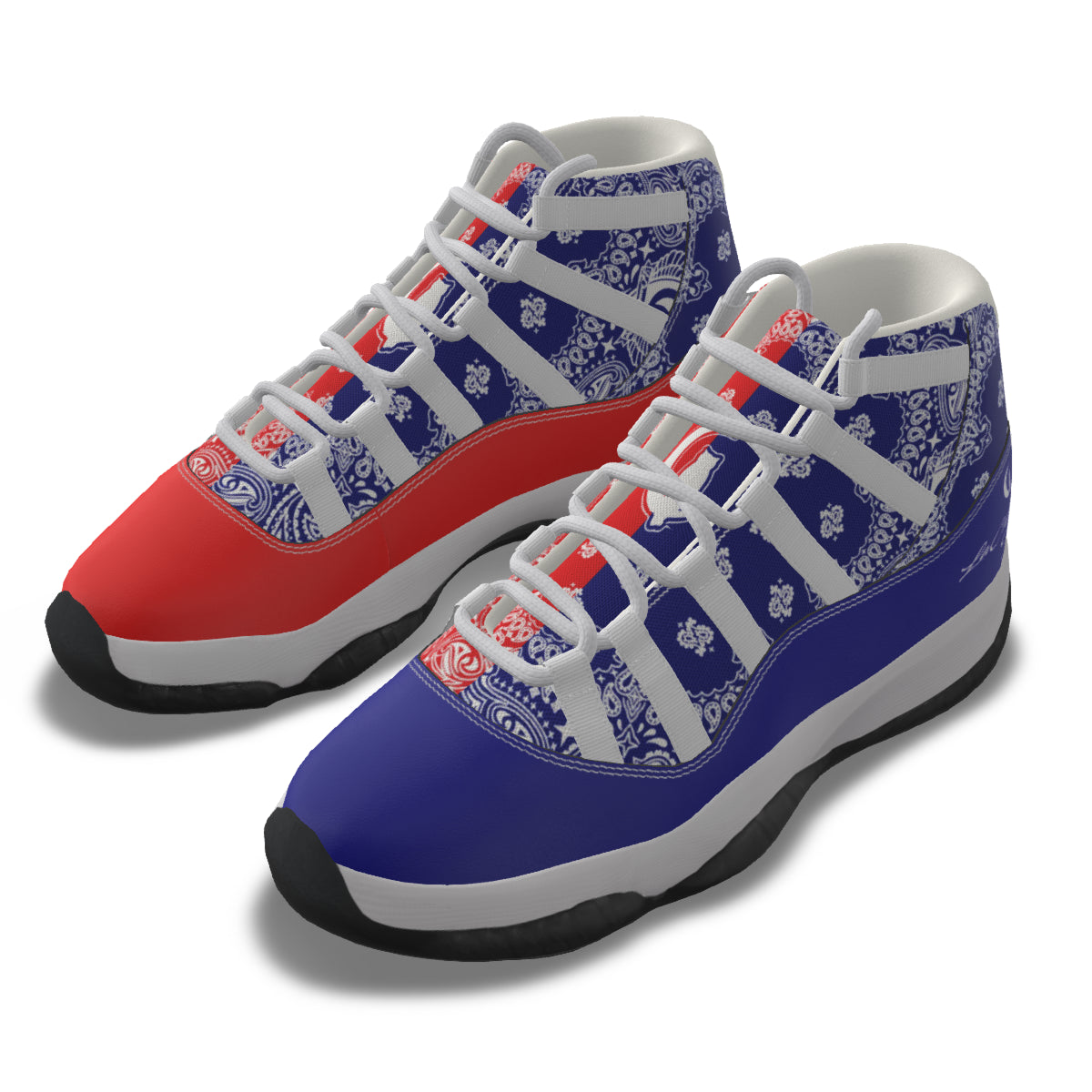 BANDANA UNITY Men's High Top Basketball Shoes