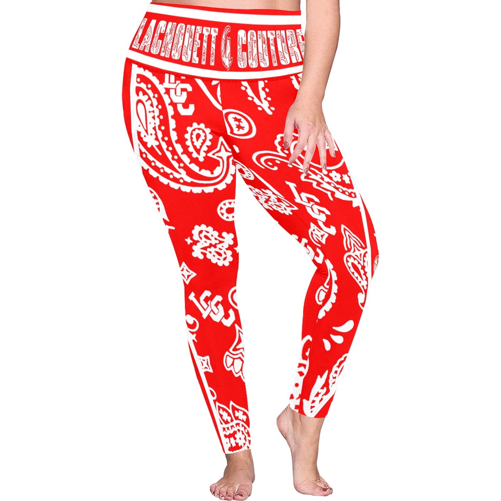 BANDANA PAISLEY Plus Size High Waist Leggings