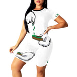 BURN THE OPPS Women's Short Yoga Set