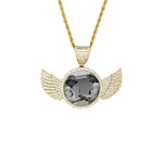 TOOKIE AND RAYMOND LEE Wings Gold Pendant with Rope Chain