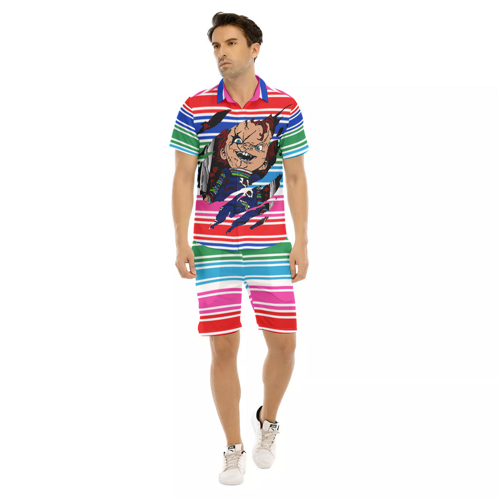 CHUCCY F BACC Men's Short Sleeve Shirt Sets